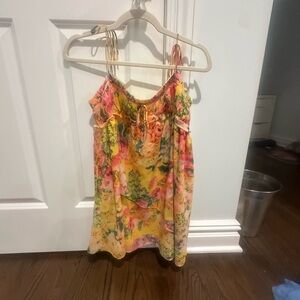 For Love And Lemons Yellow Floral Dress